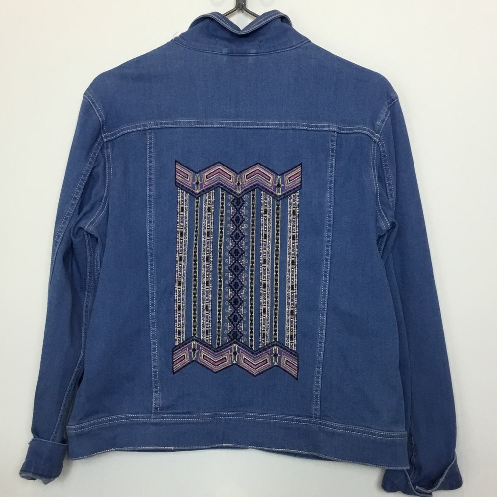 Nygard denim embroidery jacket large